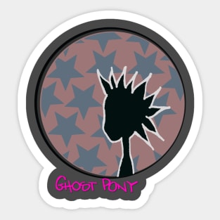 Ghost Pony Punker Sticker